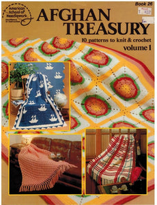 Afghan Treasury Book 26 by American School of Needlework – Knit